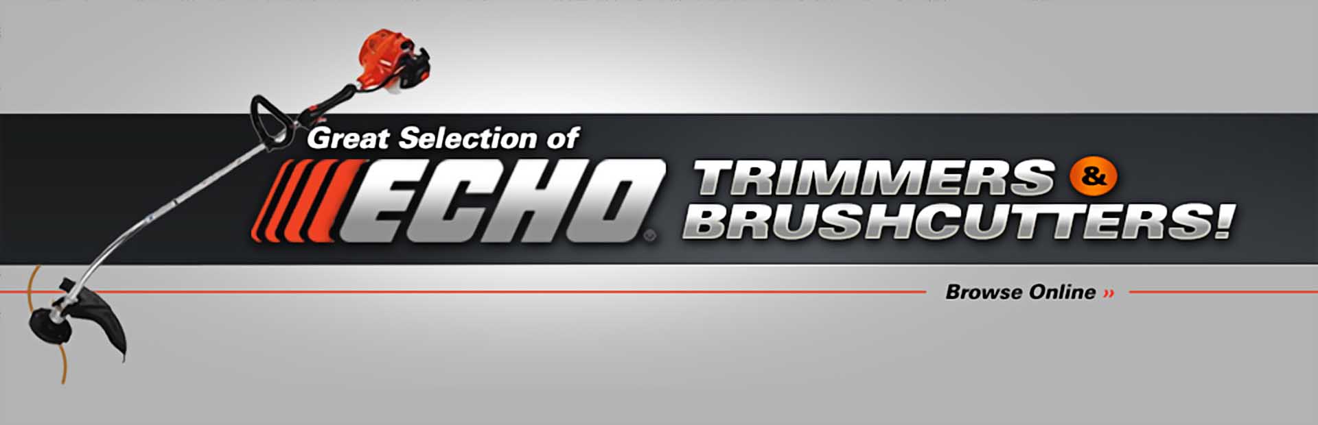 Click here to browse our great selection of ECHO trimmers and brushcutters.