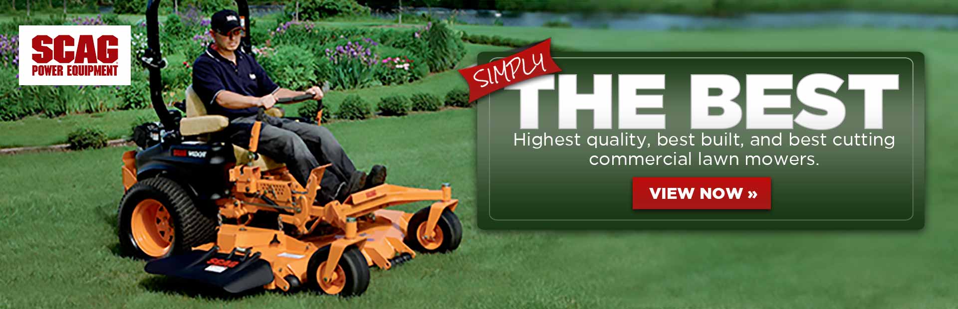 Scag has the highest quality, best built, and best cutting commercial lawn mowers. Click here to view the models online.